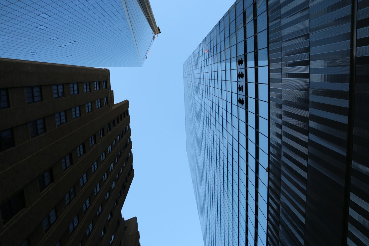 Laying Down Looking Up View