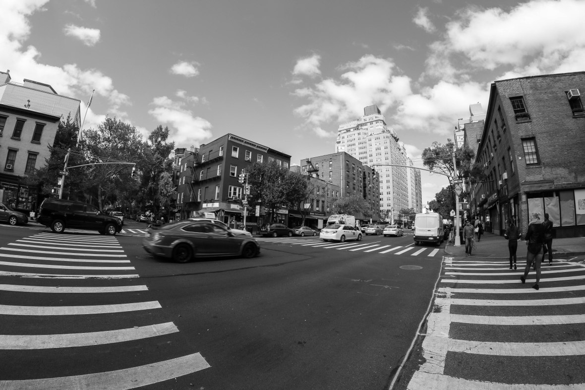 NYC Landscape: A Sunday Scene "Intersection"