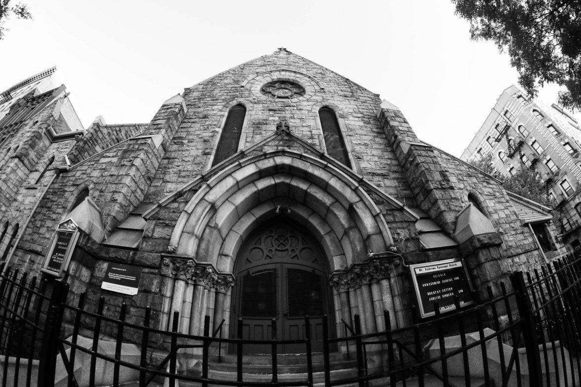 Church Entrance B + W