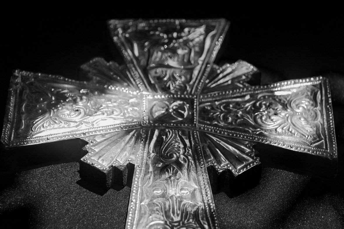 Silver Cross Close Up