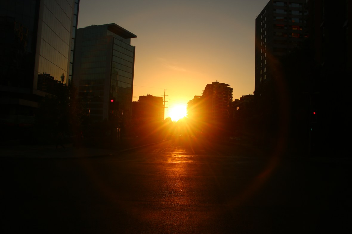 Santiago Golden Sunset