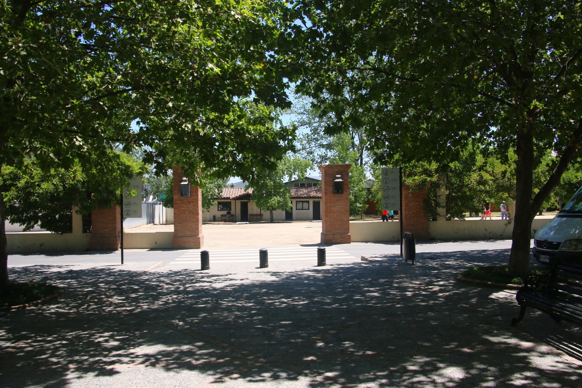 Entering the grounds