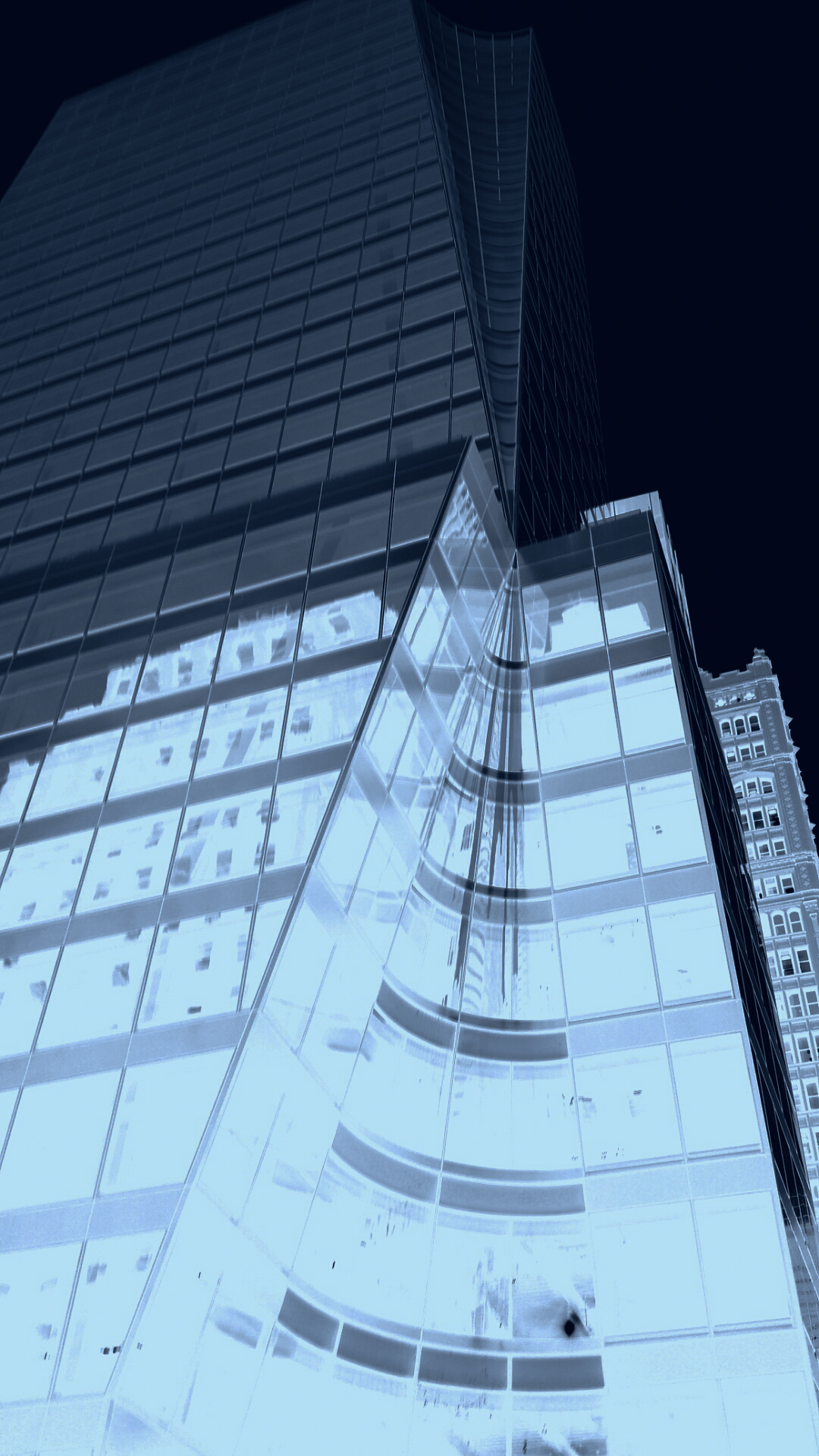 NYC Building Architecture Blue Print Filter