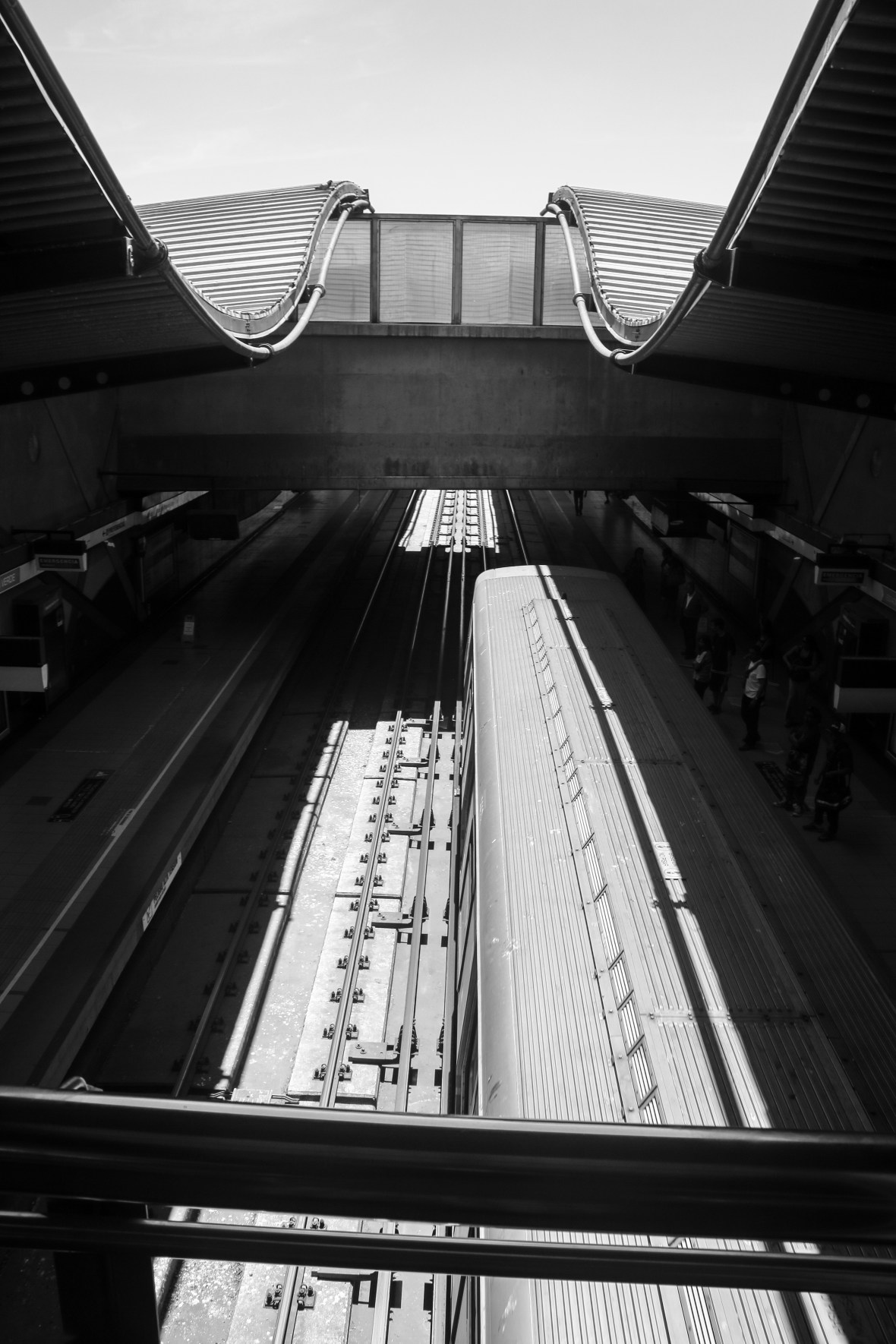 B + W Portrait Santiago's Subway II