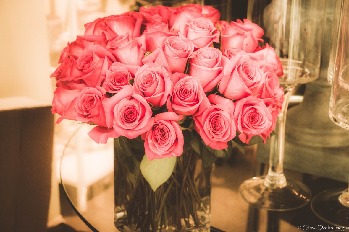 My attempt at an arrangement of roses