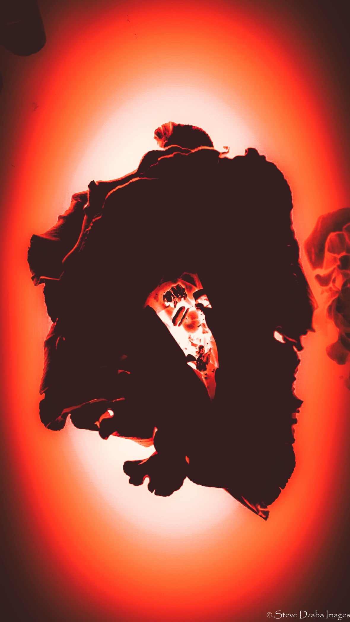 Abstract Portrait Series: Unbreakable Blood Orange Flame Vignette Limited Edition