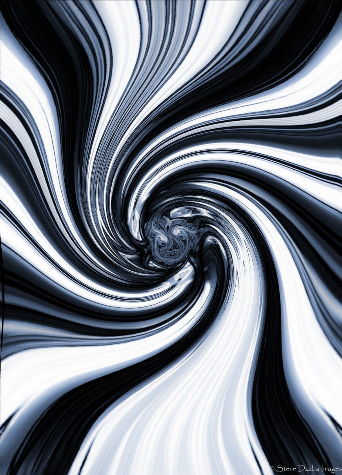 Abstract Portrait Series Focus Pocus Blue