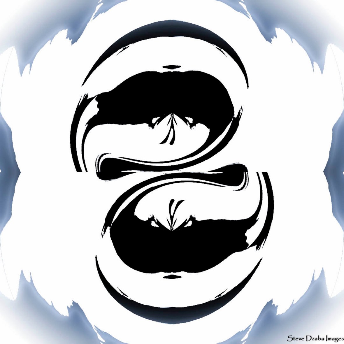 Abstract Portrait Series The Inkblot No.12 Ice House Vignette