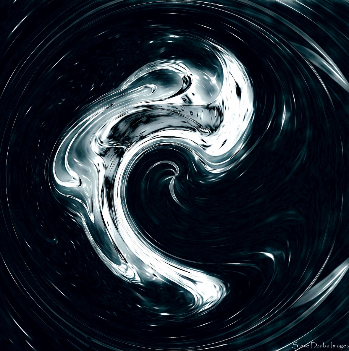 Abstract Portrait Series A Thought Quick Silvered Dark