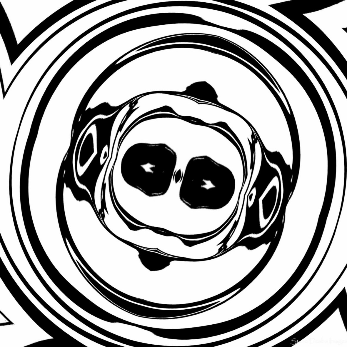 Abstract Portrait Seires The Inkblot Times Watching